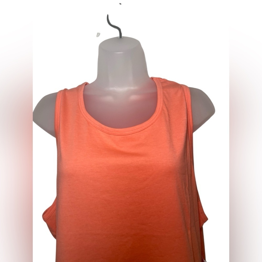 Abound Coral Sleeveless Tank Top XL New | Cotton Blend Casual Tunic - Picture 3 of 5